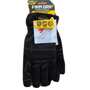 Winter Utility Gloves, Warming Pocket, 40G Thinsulate, Black, Men's X-Large.